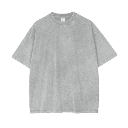 Speed Thrills | Light Design | Oversized Acid Washed T-Shirt